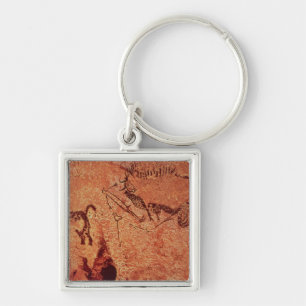 Rock-schilderij van een jachtscène, c.17000 BC Sleutelhanger
