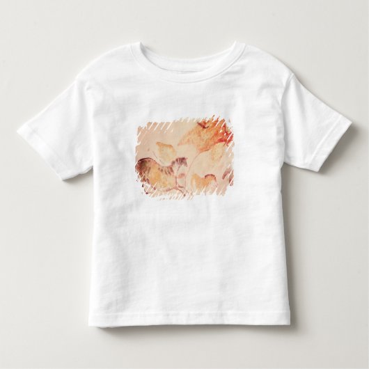 Rock-schilderij van paarden, c.17000 BC Kinder Shirts (Voorkant)