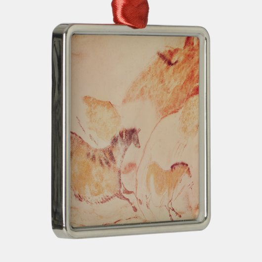 Rock-schilderij van paarden, c.17000 BC Metalen Ornament (Rechts)