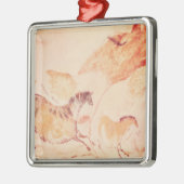 Rock-schilderij van paarden, c.17000 BC Metalen Ornament (Links)