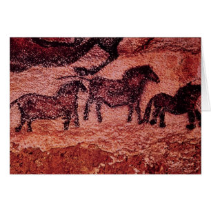 Rock-schilderij van tarpans, c.17000 BC