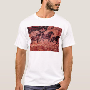 Rock-schilderij van tarpans, c.17000 BC T-shirt