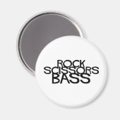 Rock Scissors Bass Magneet (Voorkant / Achterkant)