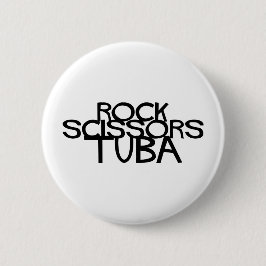 Rock Scissors Tuba Ronde Button 5,7 Cm