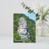 Rock sculptuur in Roemenië Briefkaart (Staand voorkant)