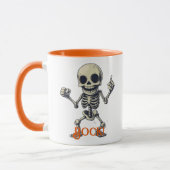 Rock Skeleton Mok - Leuke en Griezelen Halloween S (Links)