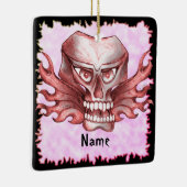 Rock Skull Biker Keramisch Ornament (Rechts)