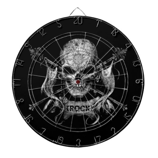 Rock Skull Dartbord (Voorkant)