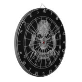 Rock Skull Dartbord (Voorkant Links)