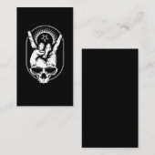 Rock Skull Metalhand Sign of the horns Satan Corna Visitekaartje (Voorkant / Achterkant)