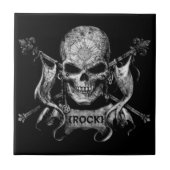 Rock Skull Tegeltje (Voorkant)