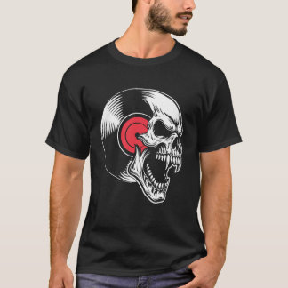Rock & Skull Vinyl Metaal, Rock Muziek Vintage Vib T-shirt