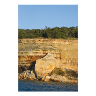 Rock Slabs, Pictured Rocks National Lakeshore, MI Foto Afdruk