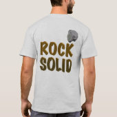 "Rock Solid" T-shirt | Motiverende gouden tekst &  (Achterkant)