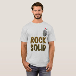 "Rock Solid" T-shirt | Motiverende gouden tekst &