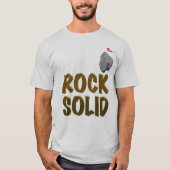 "Rock Solid" T-shirt | Motiverende gouden tekst &  (Voorkant)