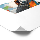 Rock Sport Klimmuurklimmer Verf Poster (Hoek)