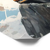 Rock Sport Klimmuurklimmer Verf Poster (Hoek)