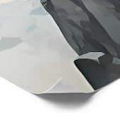 Rock Sport Klimmuurklimmer Verf Poster (Hoek)