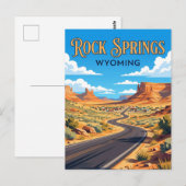 Rock Springs VS Briefkaart (Voorkant / Achterkant)