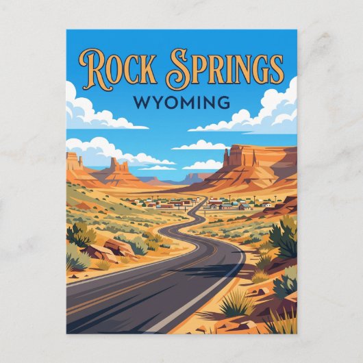 Rock Springs VS Briefkaart (Voorkant)