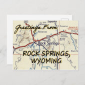 Rock Springs Wyoming  Briefkaart (Voorkant / Achterkant)