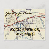 Rock Springs Wyoming  Briefkaart (Voorkant)