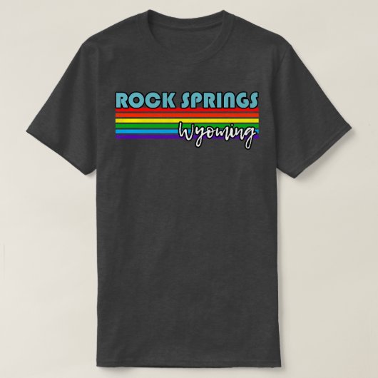 Rock Springs Wyoming Pride Rock Springs LGBT Gift T-shirt (Design voorkant)