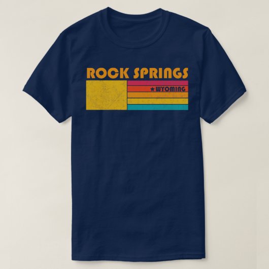 Rock Springs Wyoming  Verdrietig Souvenir T-shirt (Design voorkant)