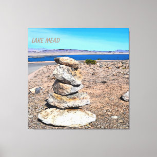 Rock Stacking Canvas Afdruk