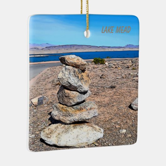 Rock Stacking Keramisch Ornament (Rechts)