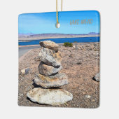 Rock Stacking Keramisch Ornament (Links)
