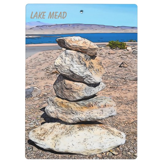 Rock Stacking Klembord (Achterkant)