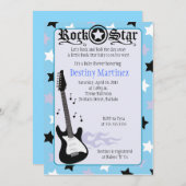 ROCK STAR 5x7 Rocker Baby shower Invitation Kaart (Voorkant / Achterkant)