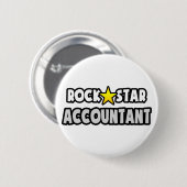 Rock Star Accountant Ronde Button 5,7 Cm (Voorkant /achterkant)