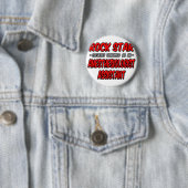 Rock Star .. Assistent anesthesist Ronde Button 5,7 Cm (In situ)