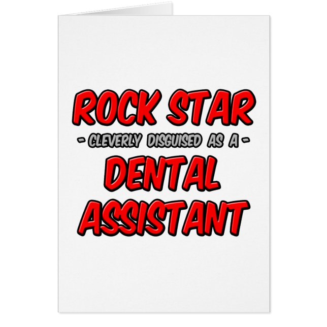 Rock Star ... Assistent voor tandartsen (Voorkant)