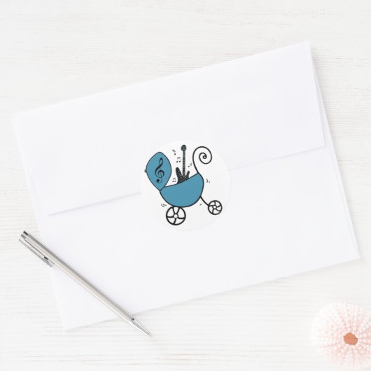 Rock Star Baby Boy Stickers (Envelop)
