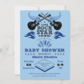Rock Star Baby shower Invitation Kaart (Voorkant)