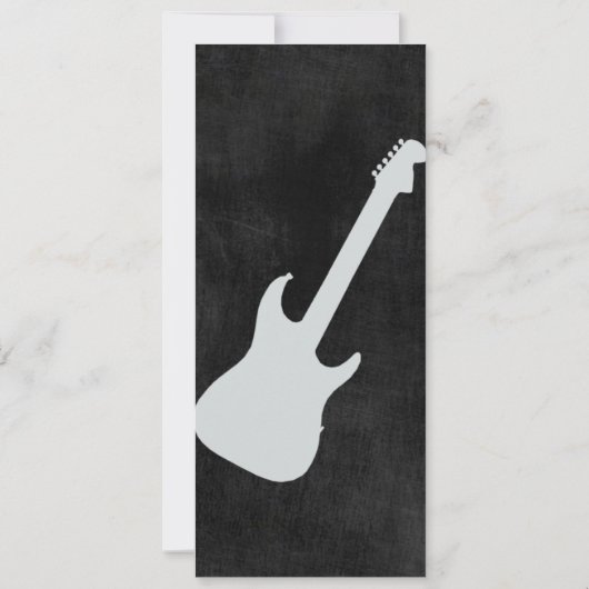 Rock Star Baby shower Kaart (Achterkant)