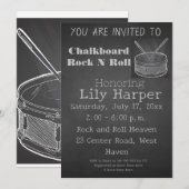 Rock Star Baby shower Kaart (Voorkant / Achterkant)