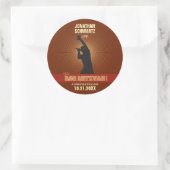 Rock Star Bar Mitzvah Sticker in Bruin (Tas)