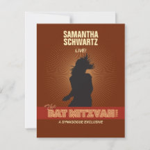 Rock Star Bat Mitzvah RSVP Beantwoorden Kaart in B
