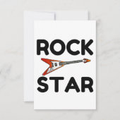 Rock Star Bedankkaart (Voorkant)