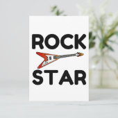 Rock Star Bedankkaart (Staand voorkant)