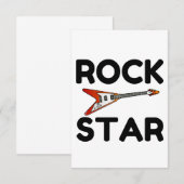 Rock Star Bedankkaart (Voorkant / Achterkant)