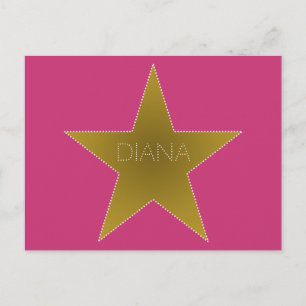 Rock Star Birthday Bedankt voor Briefkaart Pink Go