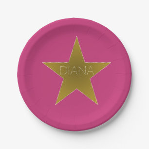Rock Star Birthday Bord Pink Gold