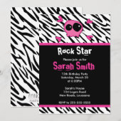 Rock Star Birthday Kaart (Voorkant / Achterkant)