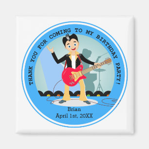 Rock Star Boy verjaarfeestje Magneet